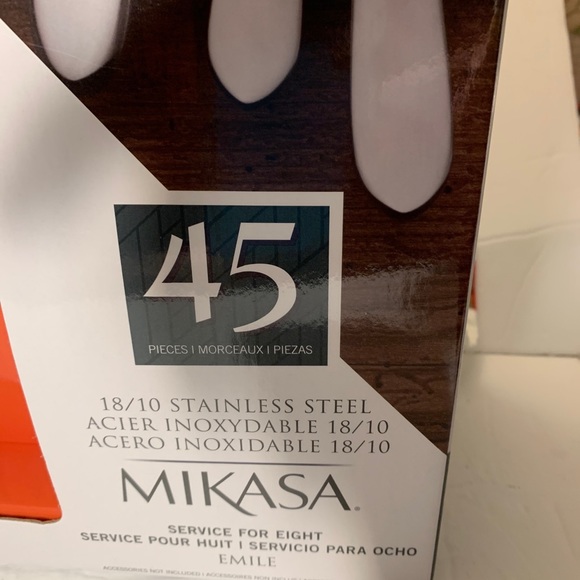 Mikasa Emile 45pc 18/10 Flatware set NIB - Picture 3 of 4
